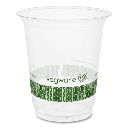 Vegware Cold Cup, 76-Series, 7 oz, Clear/Green, 1000PK R200-G